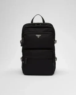 Mujer/Hombre Prada COLECCIÓN MASCULINA|MOCHILAS Y RIÑONERAS^Mochila De Re-nylon Y Piel Saffiano