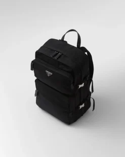 Mujer/Hombre Prada COLECCIÓN MASCULINA|MOCHILAS Y RIÑONERAS^Mochila De Re-nylon Y Piel Saffiano
