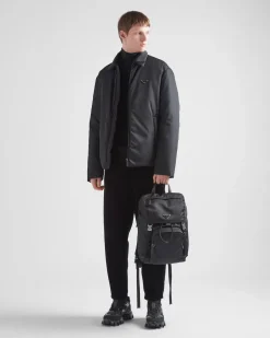 Mujer/Hombre Prada COLECCIÓN MASCULINA|MOCHILAS Y RIÑONERAS^Mochila De Re-nylon Y Piel Saffiano