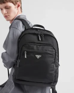 Mujer/Hombre Prada COLECCIÓN MASCULINA|MOCHILAS Y RIÑONERAS^Mochila De Re-nylon Y Piel Saffiano