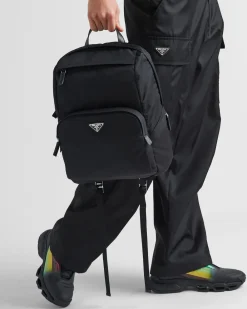 Mujer/Hombre Prada COLECCIÓN MASCULINA|MOCHILAS Y RIÑONERAS^Mochila De Re-nylon Y Piel Saffiano