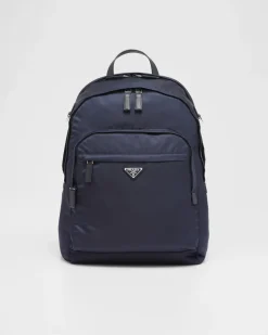 Hombre Prada COLECCIÓN MASCULINA|MOCHILAS Y RIÑONERAS^Mochila De Re-nylon Y Piel Saffiano
