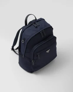 Hombre Prada COLECCIÓN MASCULINA|MOCHILAS Y RIÑONERAS^Mochila De Re-nylon Y Piel Saffiano