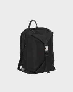 Prada COLECCIÓN MASCULINA^Mochila De Re-nylon Y Piel Saffiano