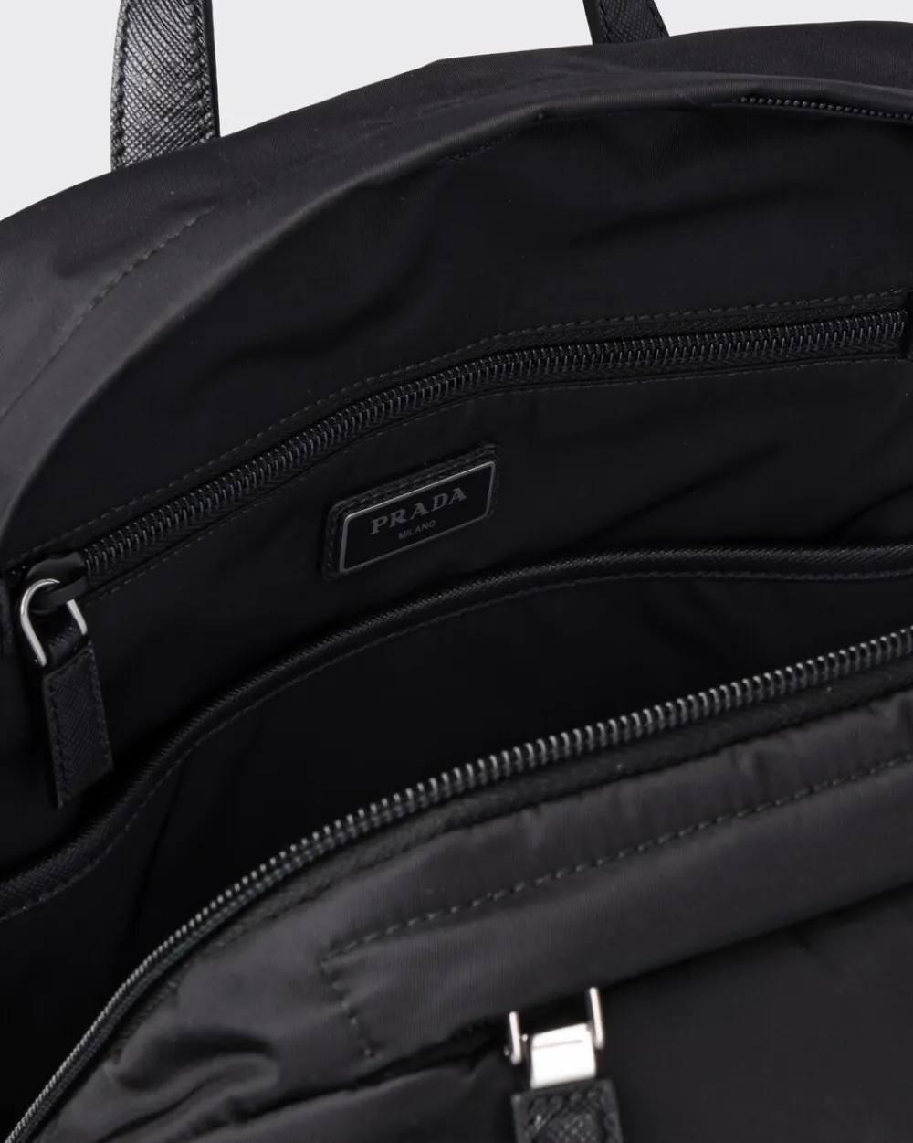 Prada COLECCIÓN MASCULINA^Mochila De Re-nylon Y Piel Saffiano