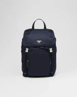 Hombre Prada COLECCIÓN MASCULINA|MOCHILAS Y RIÑONERAS^Mochila De Re-nylon Y Piel Saffiano