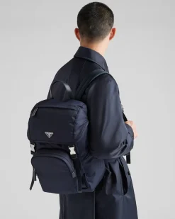 Hombre Prada COLECCIÓN MASCULINA|MOCHILAS Y RIÑONERAS^Mochila De Re-nylon Y Piel Saffiano