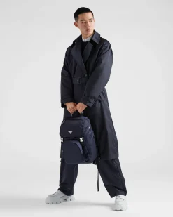 Hombre Prada COLECCIÓN MASCULINA|MOCHILAS Y RIÑONERAS^Mochila De Re-nylon Y Piel Saffiano