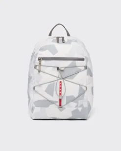 Hombre Prada BOLSOS Y ACCESORIOS^Mochila De Tejido Técnico Estampado