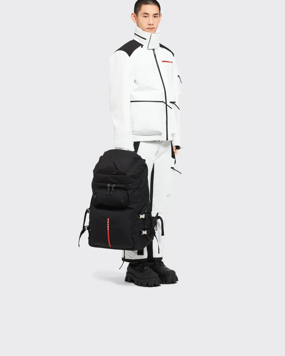 Hombre Prada BOLSOS Y ACCESORIOS^Mochila Para Botas De Esquí En Tejido Técnico