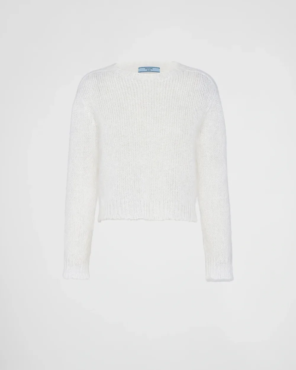 Mujer Prada TEJIDOS DE PUNTO^Mohair Crew-neck Sweater