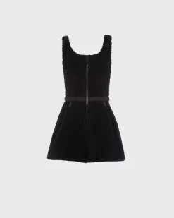 Mujer Prada ROPA^Mono Corto De Doble Forro Polar