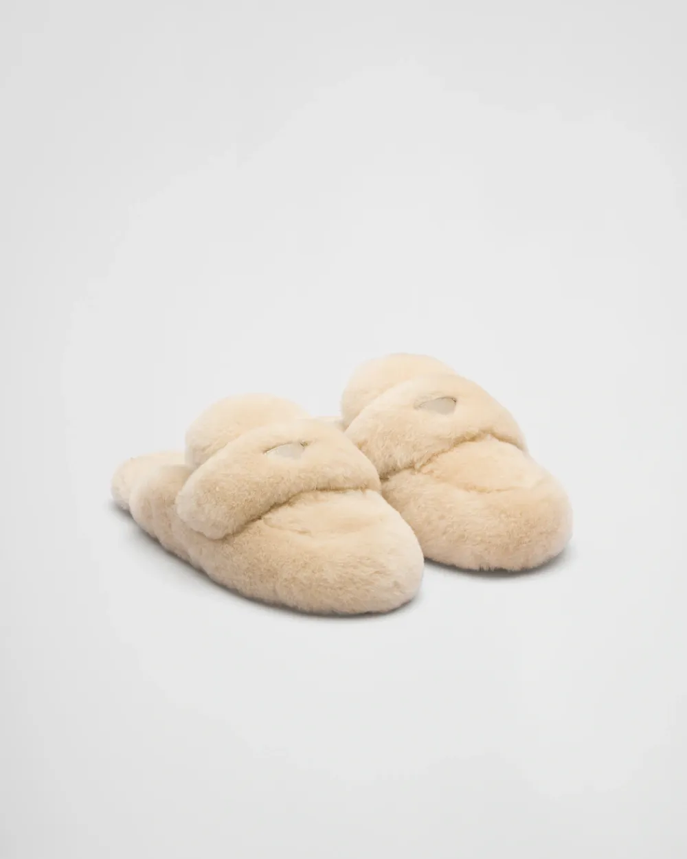 Mujer Prada PANTUFLAS Y CHINELAS^Mules De Borreguillo