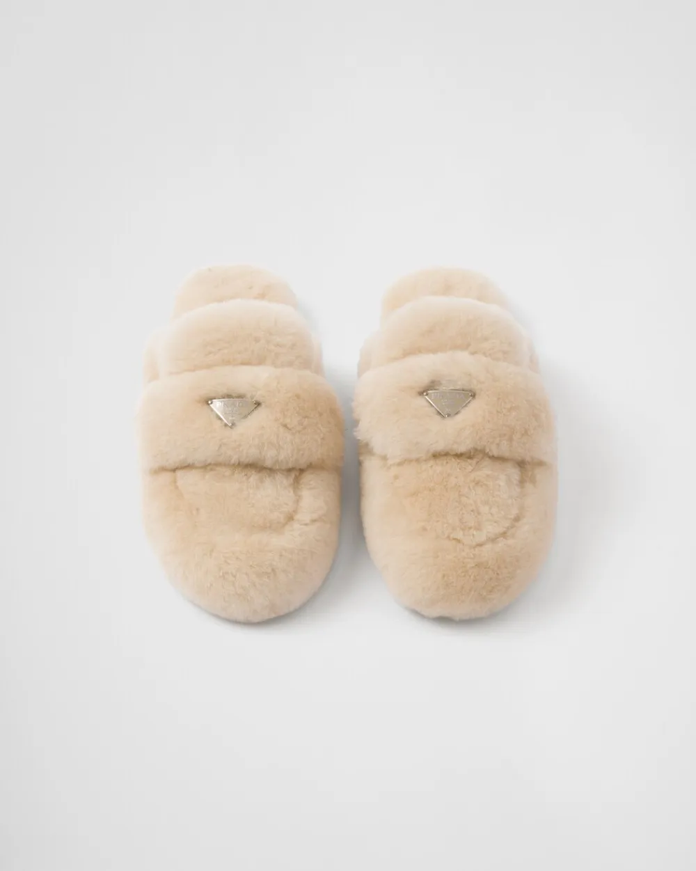 Mujer Prada PANTUFLAS Y CHINELAS^Mules De Borreguillo