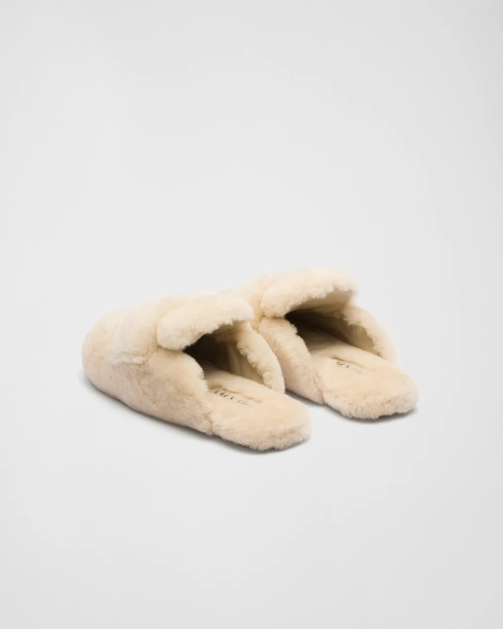Mujer Prada PANTUFLAS Y CHINELAS^Mules De Borreguillo