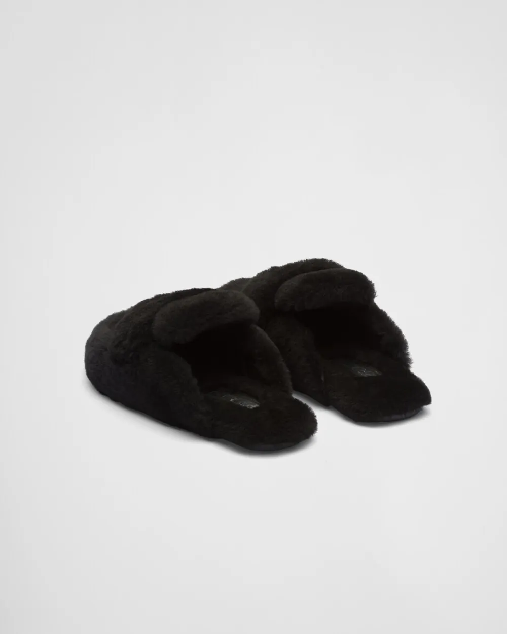 Mujer Prada PANTUFLAS Y CHINELAS^Mules De Borreguillo