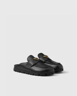 Mujer Prada PANTUFLAS Y CHINELAS^Mules De Piel