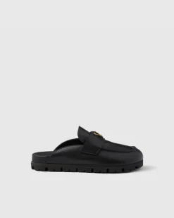 Mujer Prada PANTUFLAS Y CHINELAS^Mules De Piel