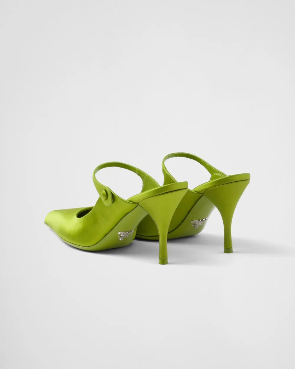 Mujer Prada PANTUFLAS Y CHINELAS^Mules De Tacón De Satén
