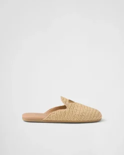 Mujer Prada PANTUFLAS Y CHINELAS^Mules De Tejido Trenzado
