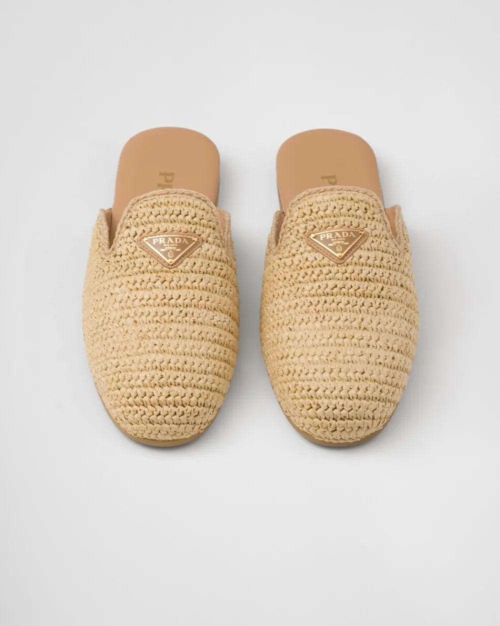Mujer Prada PANTUFLAS Y CHINELAS^Mules De Tejido Trenzado