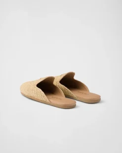 Mujer Prada PANTUFLAS Y CHINELAS^Mules De Tejido Trenzado