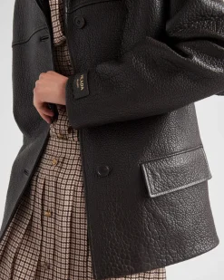 Mujer Prada ROPA DE PIEL^Nappa Leather Jacket