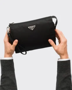 Mujer/Hombre Prada BOLSAS Y ACCESORIOS DE VIAJE|BOLSAS Y ACCESORIOS DE VIAJE^Neceser De Re-nylon Y Piel Saffiano