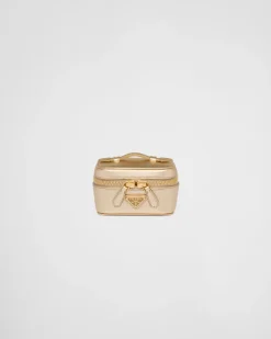Mujer Prada BOLSAS Y ACCESORIOS DE VIAJE^Neceser Para Joyas De Piel Saffiano