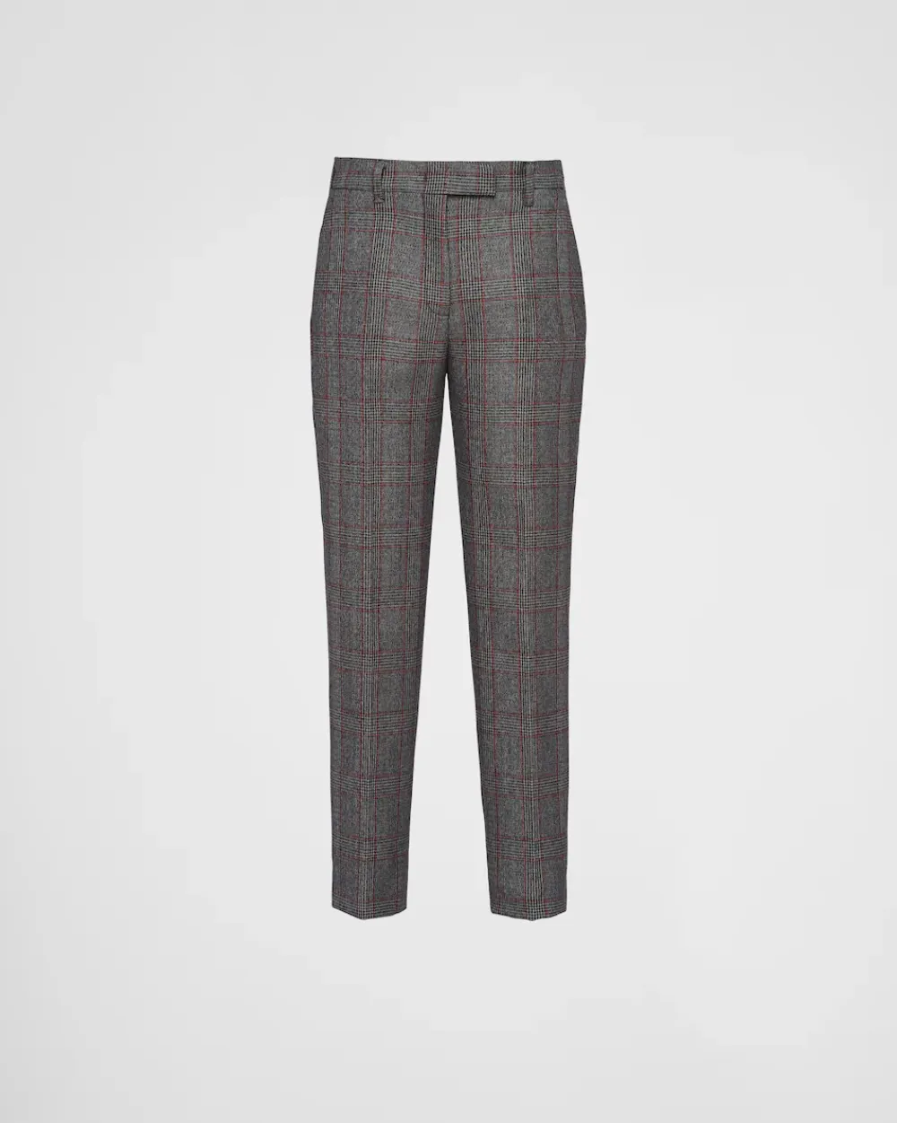 Mujer Prada PANTALONES LARGOS Y CORTOS^Pantalones A Cuadros Príncipe De Gales