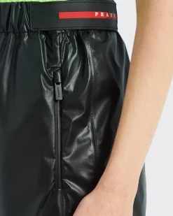 Mujer Prada ROPA^Pantalones Anchos De Re-nylon Ligero