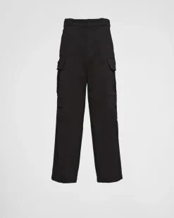 Hombre Prada PANTALONES Y BERMUDAS^Pantalones Cargo De Satén De Algodón
