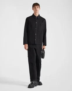 Hombre Prada PANTALONES Y BERMUDAS^Pantalones Cargo De Satén De Algodón