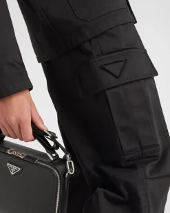 Hombre Prada PANTALONES Y BERMUDAS^Pantalones Cargo De Satén De Algodón