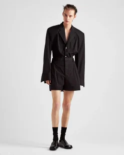 Hombre Prada PANTALONES Y BERMUDAS^Pantalones Cortos De Algodón