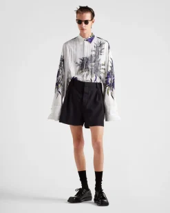 Hombre Prada PANTALONES Y BERMUDAS^Pantalones Cortos De Lana