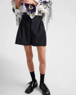 Hombre Prada PANTALONES Y BERMUDAS^Pantalones Cortos De Lana