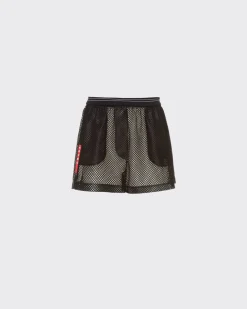 Mujer Prada ROPA^Pantalones Cortos De Malla