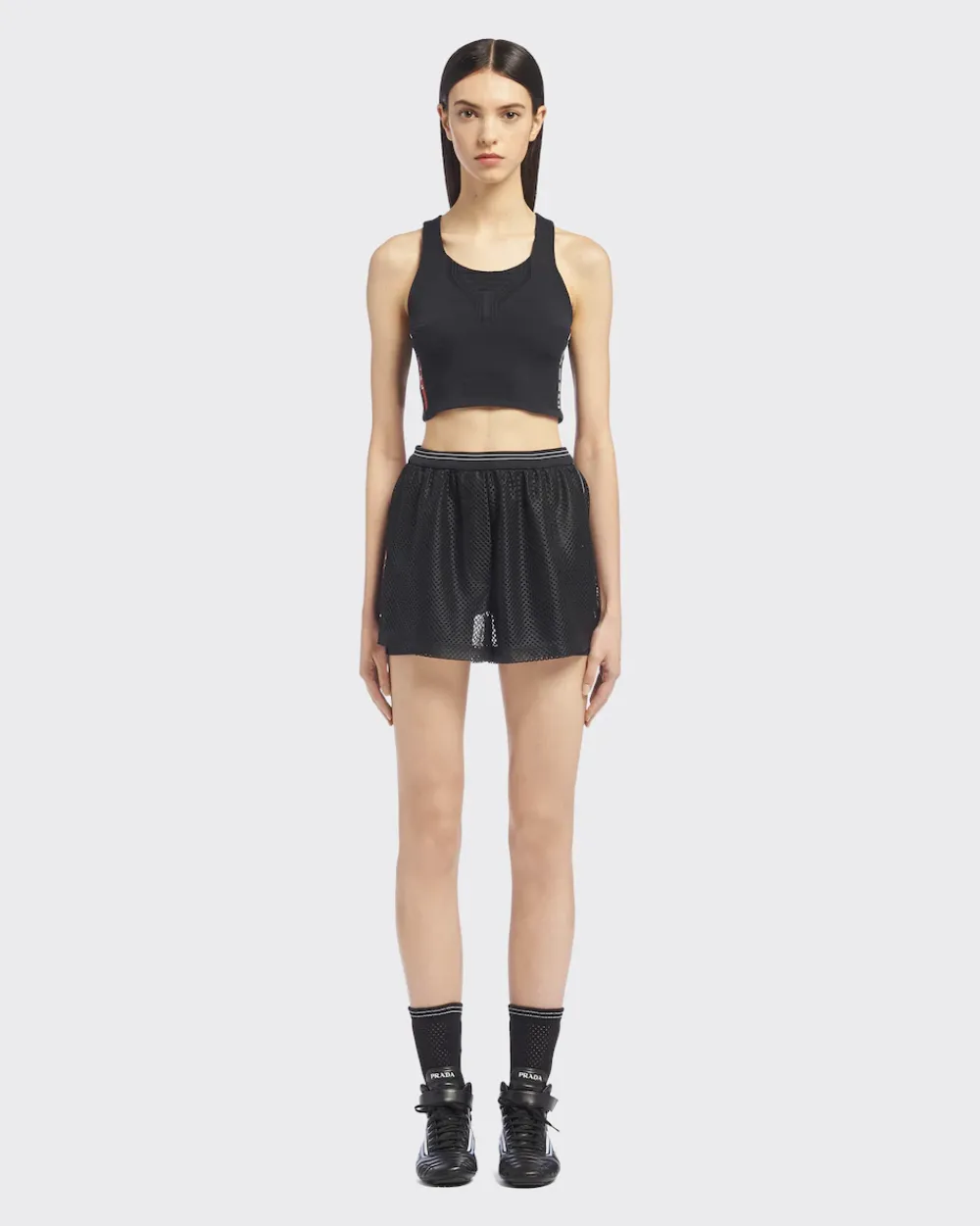 Mujer Prada ROPA^Pantalones Cortos De Malla
