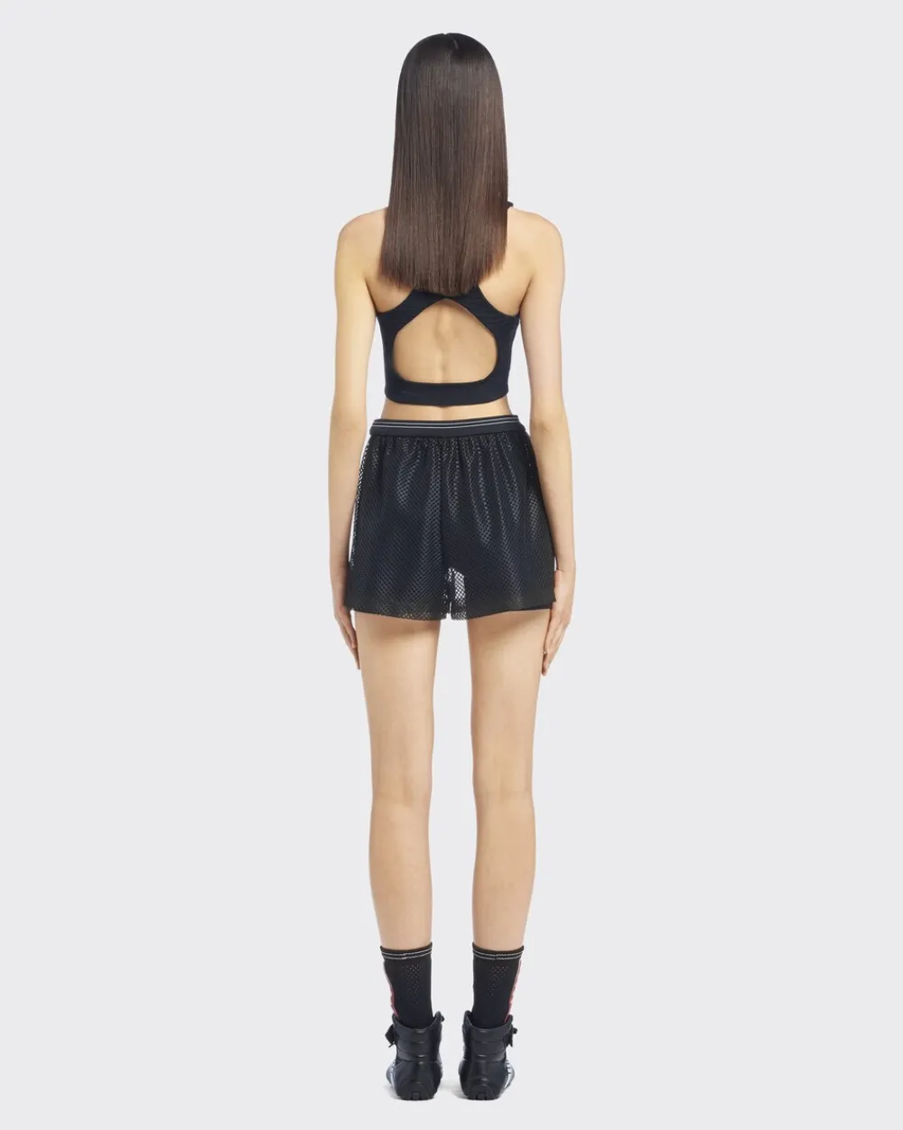 Mujer Prada ROPA^Pantalones Cortos De Malla