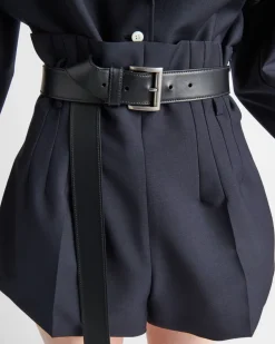 Mujer Prada PANTALONES LARGOS Y CORTOS^Pantalones Cortos De Mohair Ligero