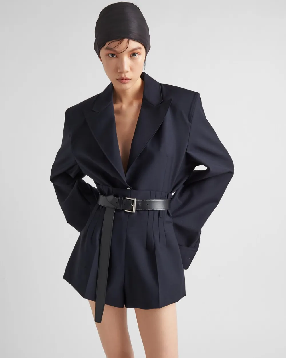 Mujer Prada PANTALONES LARGOS Y CORTOS^Pantalones Cortos De Mohair Ligero
