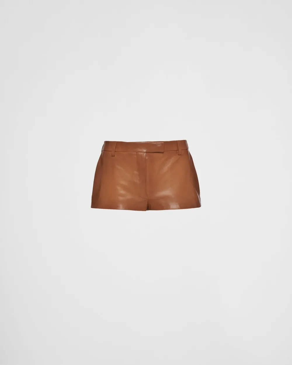 Mujer Prada ROPA DE PIEL^Pantalones Cortos De Napa