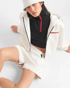 Mujer Prada ROPA^Pantalones Cortos De Punto Double