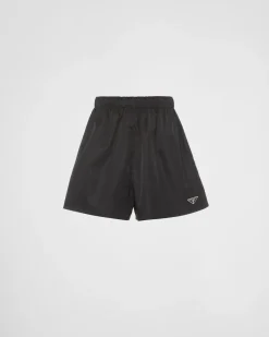 Mujer Prada COLECCIÓN FEMENINA|PANTALONES LARGOS Y CORTOS^Pantalones Cortos De Re-nylon