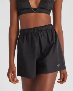 Mujer Prada COLECCIÓN FEMENINA|PANTALONES LARGOS Y CORTOS^Pantalones Cortos De Re-nylon