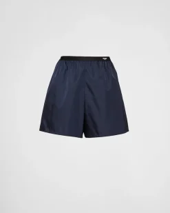 Mujer Prada COLECCIÓN FEMENINA|PANTALONES LARGOS Y CORTOS^Pantalones Cortos De Re-nylon