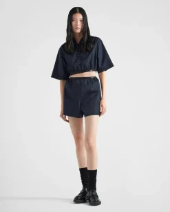 Mujer Prada COLECCIÓN FEMENINA|PANTALONES LARGOS Y CORTOS^Pantalones Cortos De Re-nylon