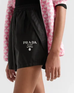 Mujer Prada COLECCIÓN FEMENINA|PANTALONES LARGOS Y CORTOS^Pantalones Cortos De Re-nylon