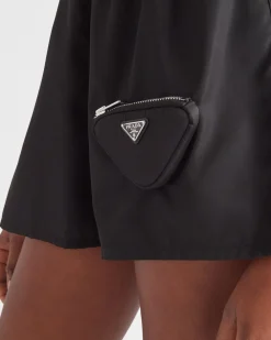Prada COLECCIÓN FEMENINA^Pantalones Cortos De Re-nylon Con Pouch